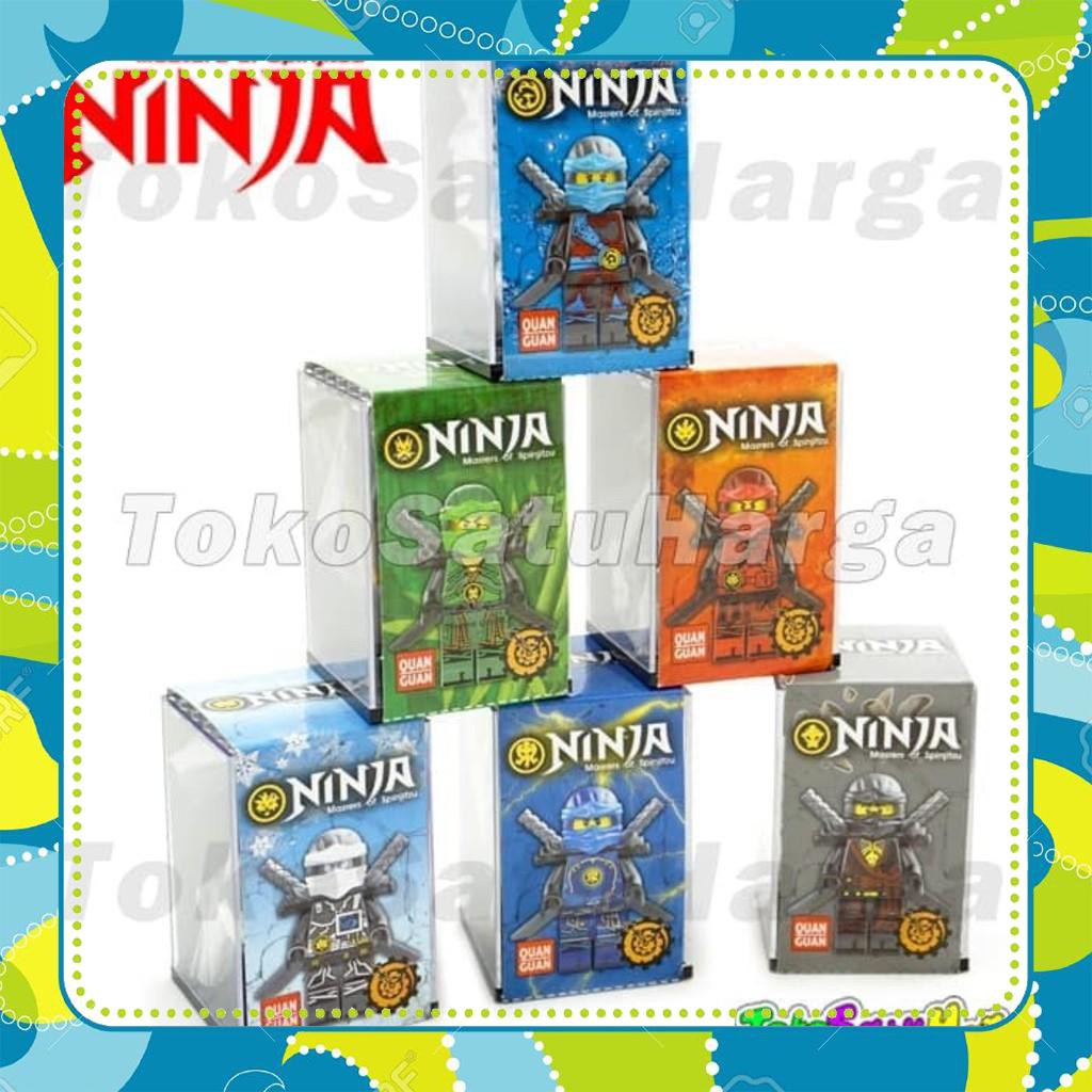 [Đồ Chơi Giá Rẻ] Đồ chơi lắp ráp lego ninjago display box ninja kèm hộp trưng bày cho mỗi nhân vật