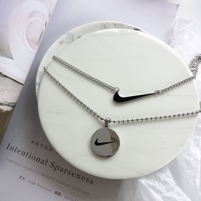 Dây Chuyền Mặt Đĩa Tròn/ Hình Logo Nike Phong Cách Hip Hop 22217 | BigBuy360 - bigbuy360.vn