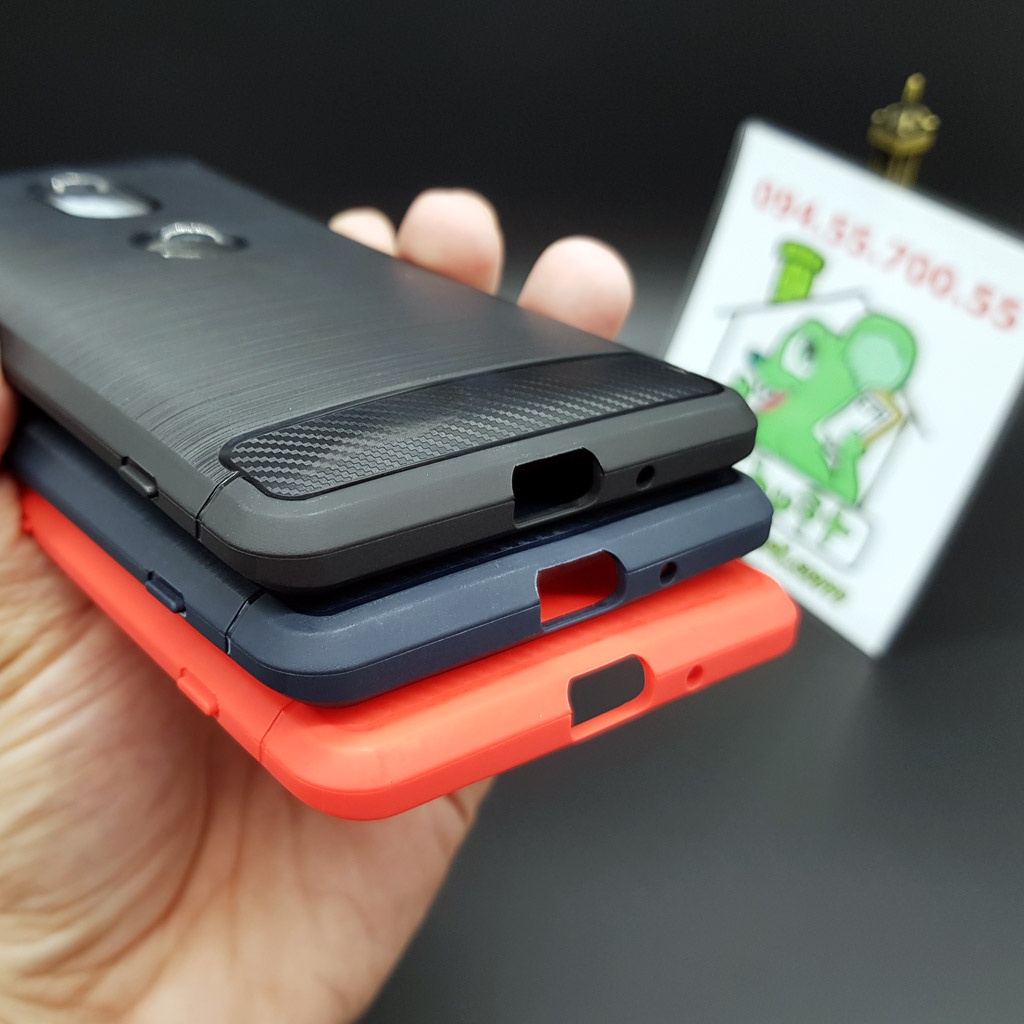 [Ảnh Thật] Ốp Lưng Sony XZ3 Dẻo Carbon Phay Xước Chống Sốc