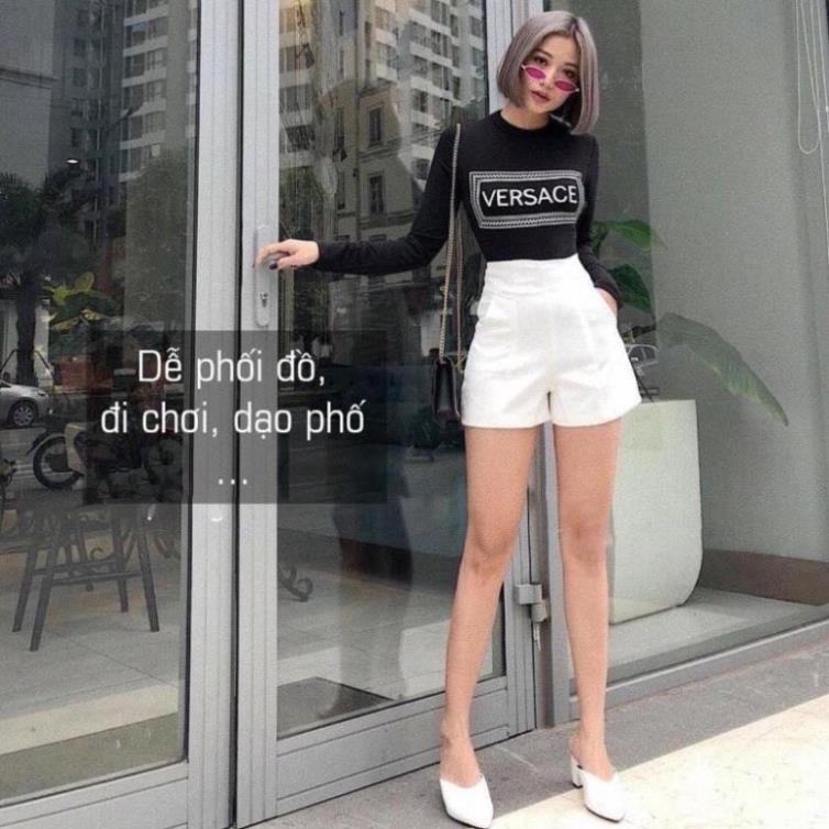 [XẢ HÀNG] Quần Short Nữ 💖Freeship💖 Khóa Sau Cạp Cao Tôn Dáng Siêu Hot