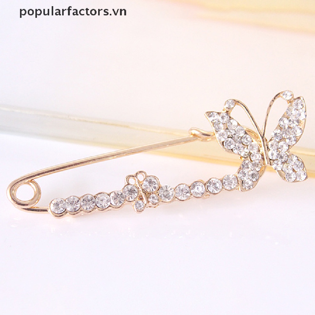 Ghim Cài Áo Hình Hoa Đính Đá Pha Lê Lấp Lánh