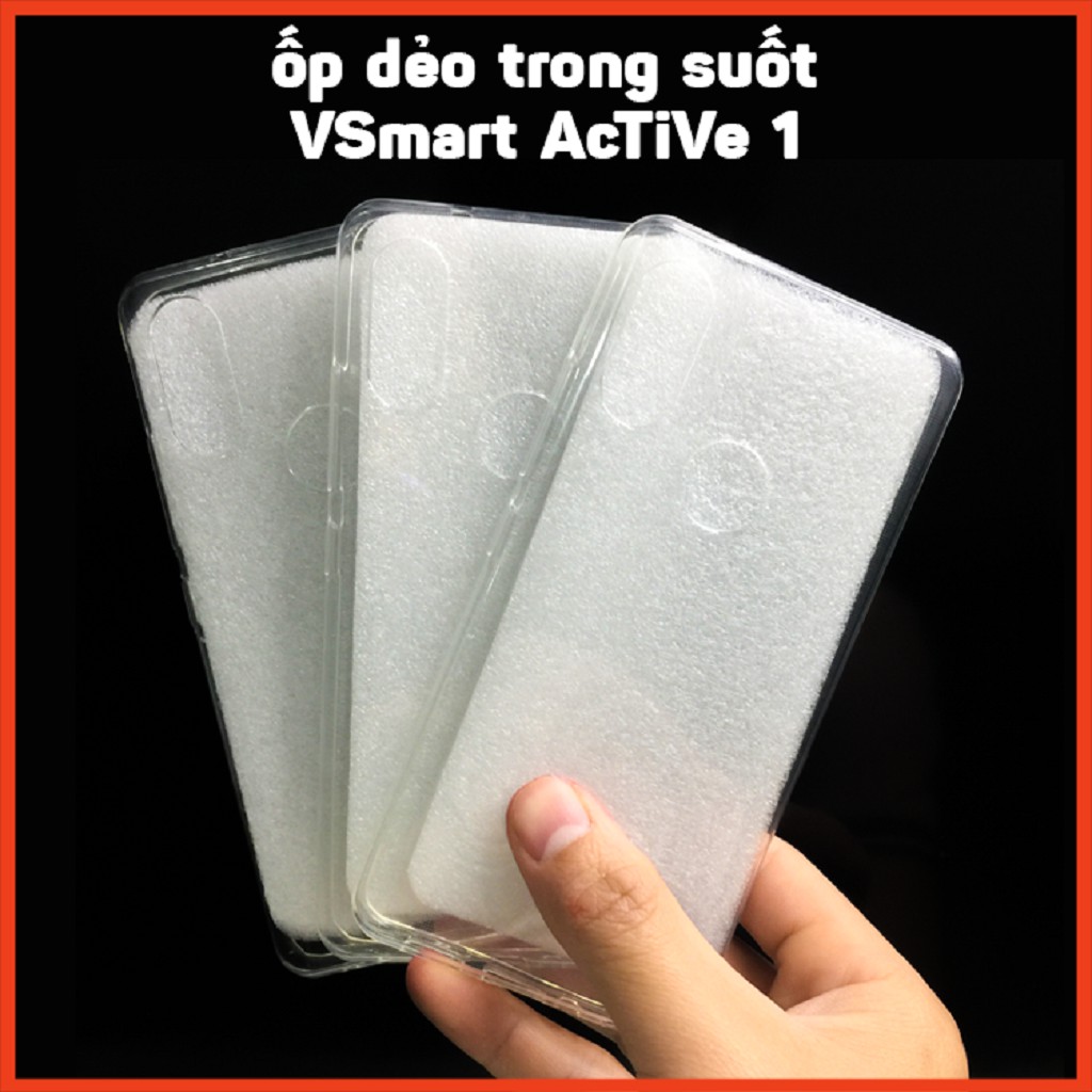 Ốp VSMART ACTIVE 1 TRONG SUỐT KHÔNG Ố MÀU, ốp VSMART chống trầy xước, chống va đập, chống bẩn điện thoại tayoshop6