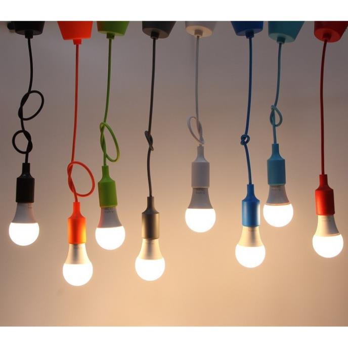 Bộ 3 dây đèn thả trang trí bóng led búp 12W