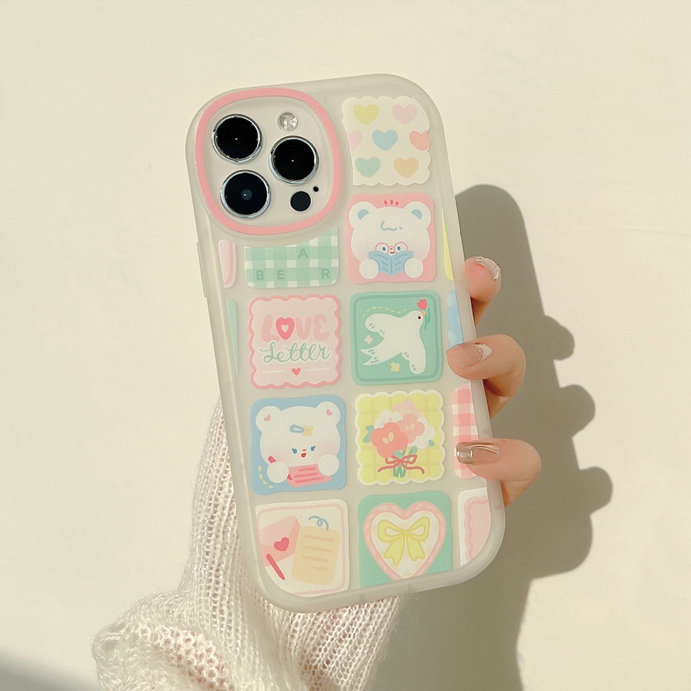 Ốp iphone 11 Ốp Điện Thoại TPU Mềm Dạng Nhám Họa Tiết Ca Rô Cho iphone 7 8 plus 11 pro max 12 mini 13 XR XS
