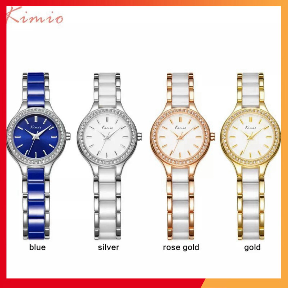 Đồng hồ nữ Kimio 6133 dây thép ko gỉ hàng cao cấp