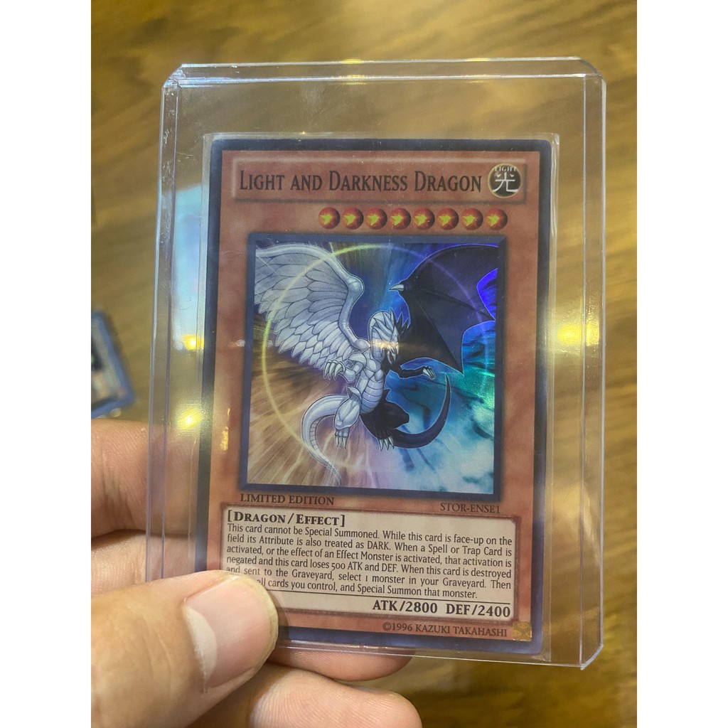 Lá bài thẻ bài Yugioh Light And Darkness Dragon – Super Rare - Tặng bọc bài nhựa bảo quản