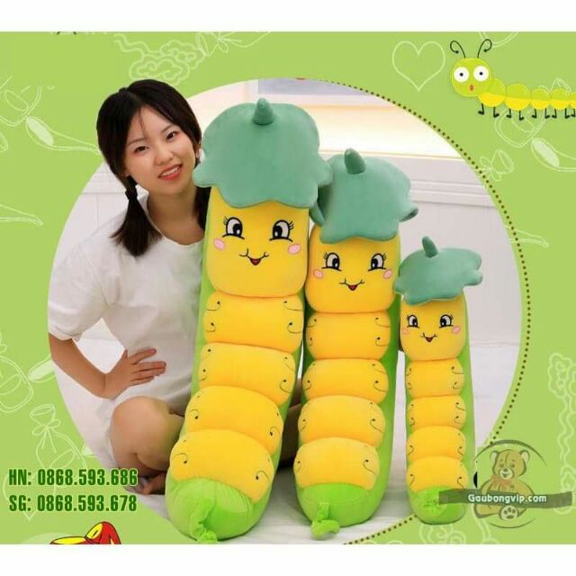 Gối ôm 3d con sâu