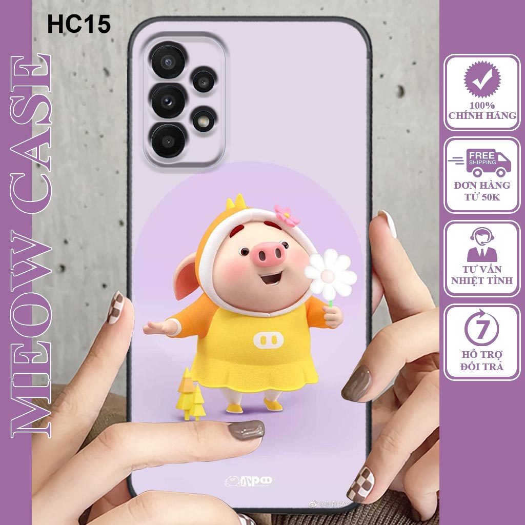 Ốp dẻo Samsung A13 4G, A23 4G, A33 5G, A53 5G, A73 5G in hình heo con dễ thương