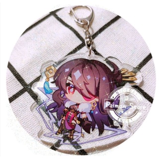 Beidou Móc khoá genshin impact m3 (in giữa acrylic)