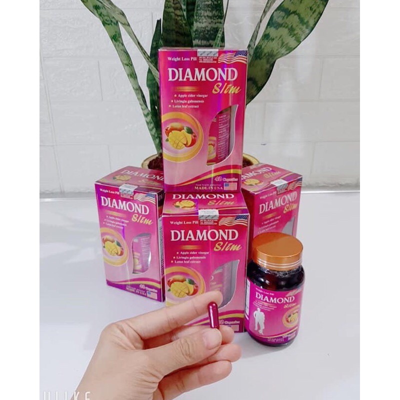 CHÍNH HÃNG - VIÊN UỐNG GIẢM CÂN DIAMOND SLIM USA - AN TOÀN HIỆU QUẢ