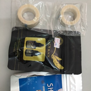 Phụ kiện Mi 👉🏻 Combo cuộn băng keo x2, keo Lady Black, keo Sky