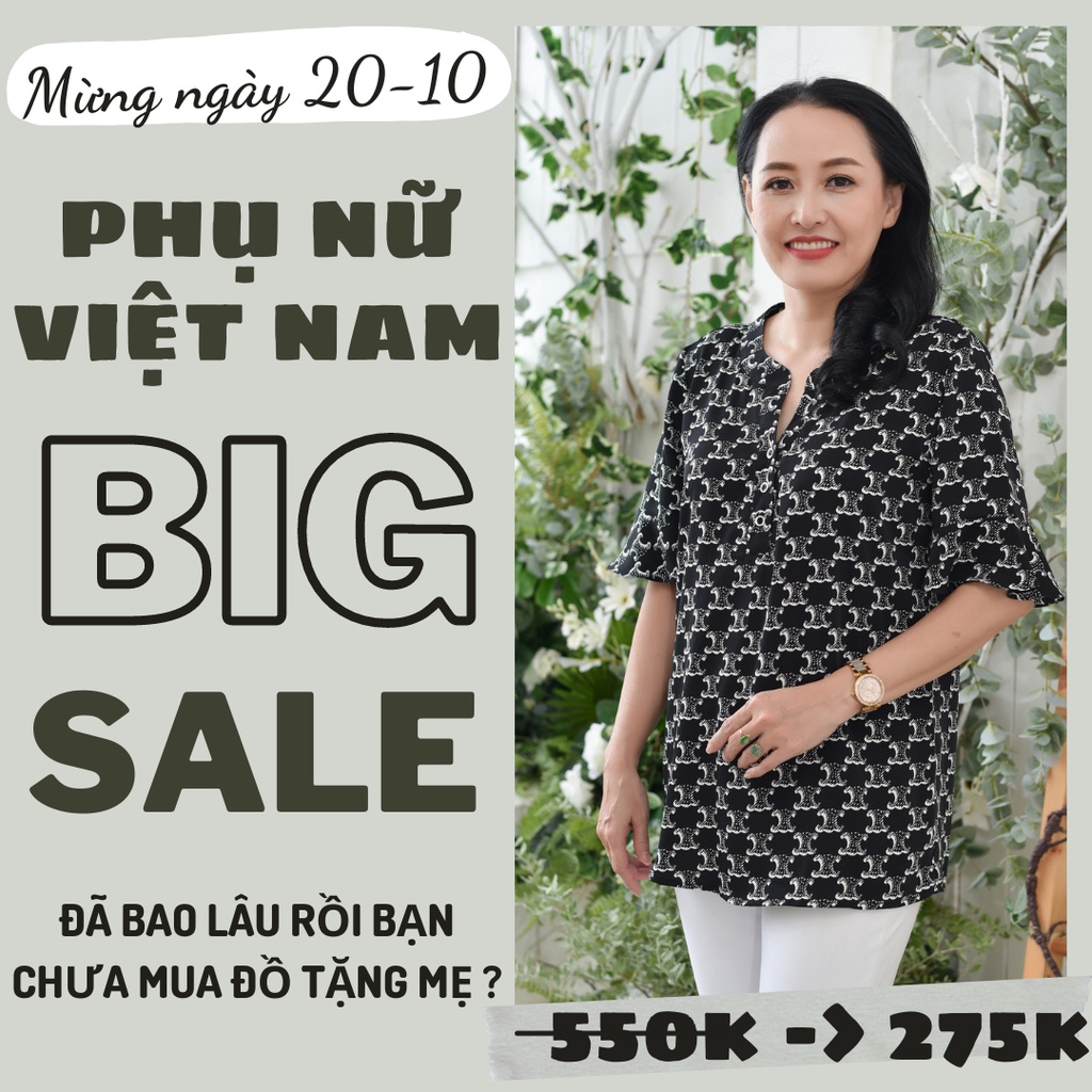 Madam Sotoni - Thời trang trung niên - Áo kiểu nữ trung niên - MGSM1002