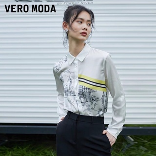 Áo sơ mi lụa hoạ tiết Vero Moda