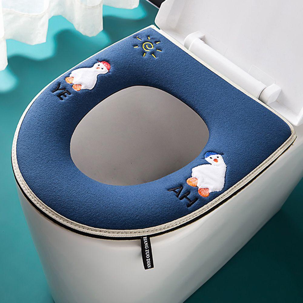 Miếng Dán Bệ Ngồi Toilet Giữ Ấm Chống Thấm Nước Họa Tiết Hoạt Hình