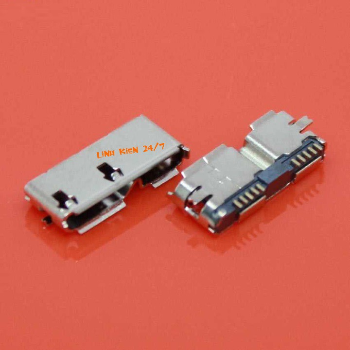 Đầu Jack Micro USB 3.0 Cái SMD Chân Hàn