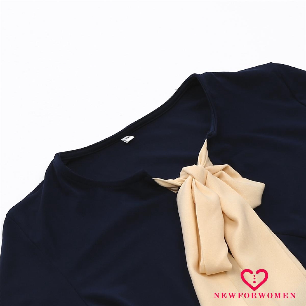 Đầm nữ tay lỡ phối nơ thời trang