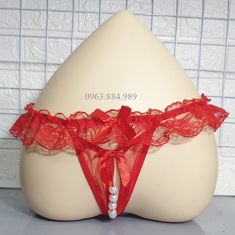 Quần lót nữ QN.34 ren phối cườm cho chị em đồng màu - ẢNH shop chụp