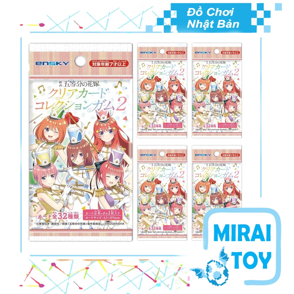 Thẻ bài sưu tập Clear Card Nhà có 5 nàng dâu Gotoubun no Hanayome - Ensky