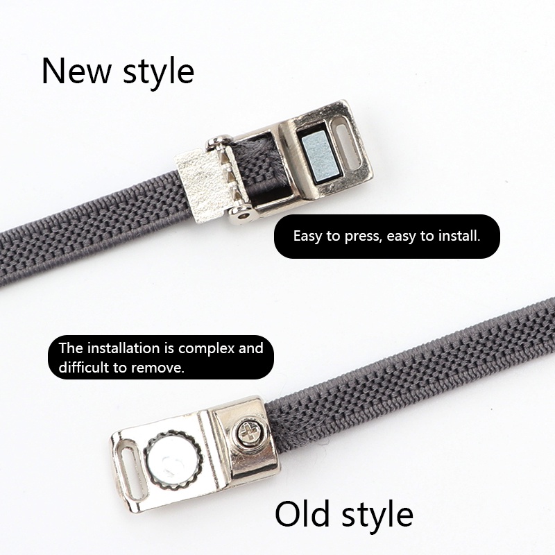 1 Cặp Dây Giày Co Giãn Khóa Nam Châm Không Cần Buộc Dành Cho Trẻ Em Và Người Lớn