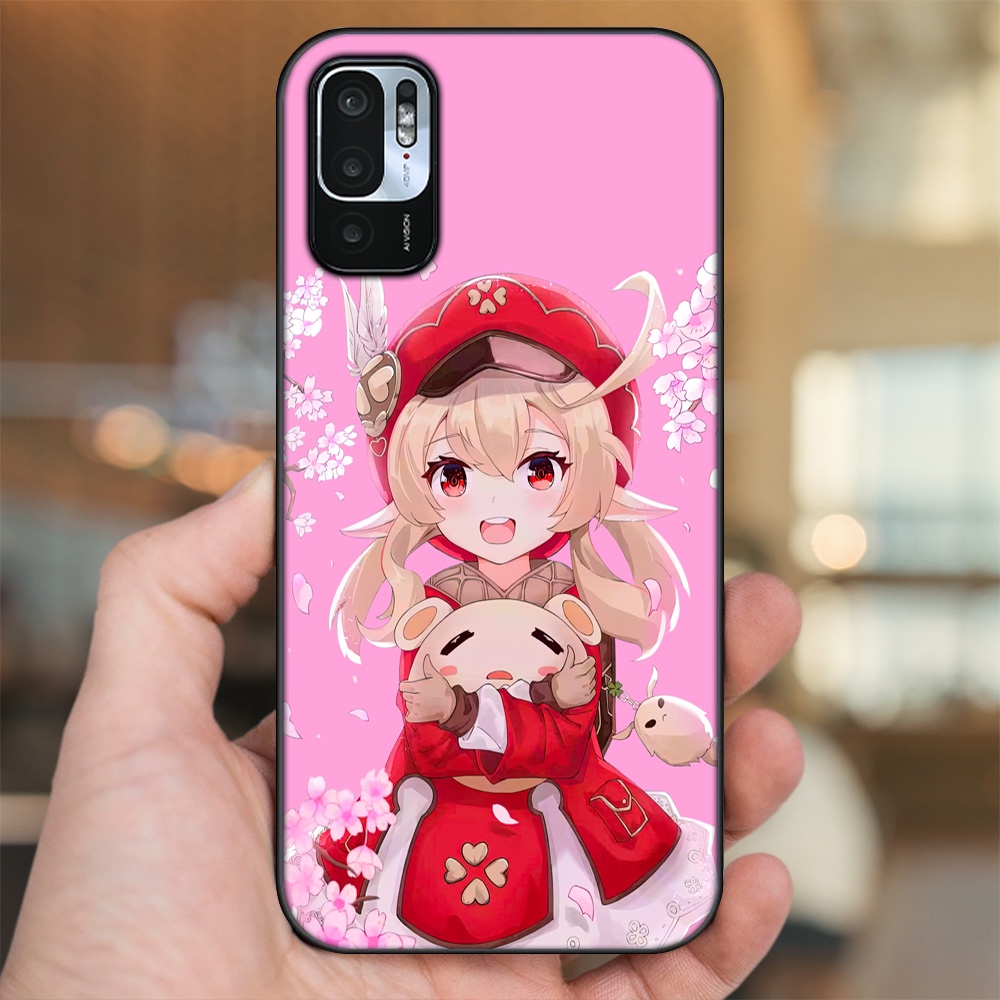 Ốp lưng Xiaomi Redmi Note 10 5G viền đen in hình Klee Genshin Impact