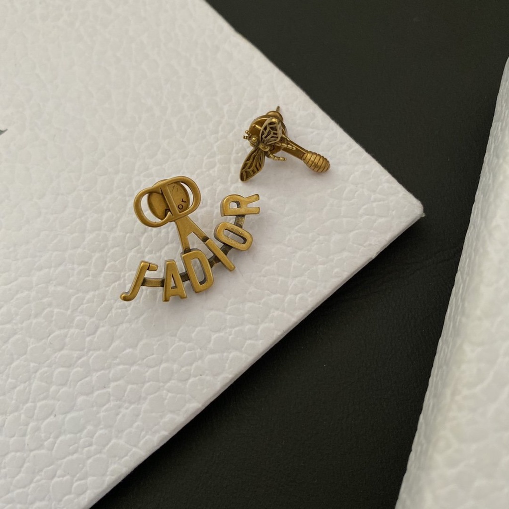 Bông Tai Dior Mạ Bạc 925 Thiết Kế Đơn Giản Sáng Tạo Thời Trang Cho Nữ