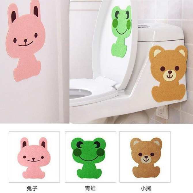 Miếng dán khử mùi toilet hình thú than hoạt tính