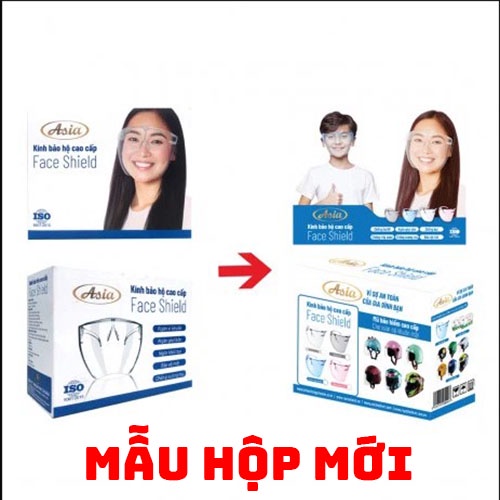 Kính chống giọt bắn ASIA phòng dịch có khả năng ngăn đọng hơi thở, sương và chống tia uv x400