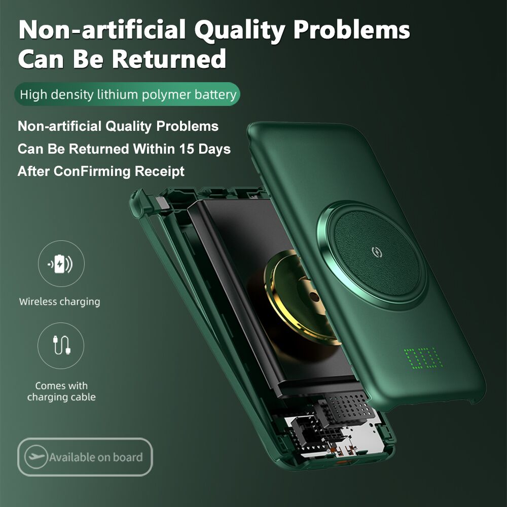 Bộ sạc dự phòng không dây 20000mah kem 4 dây cáp dành cho IPHONE/Xiaomi