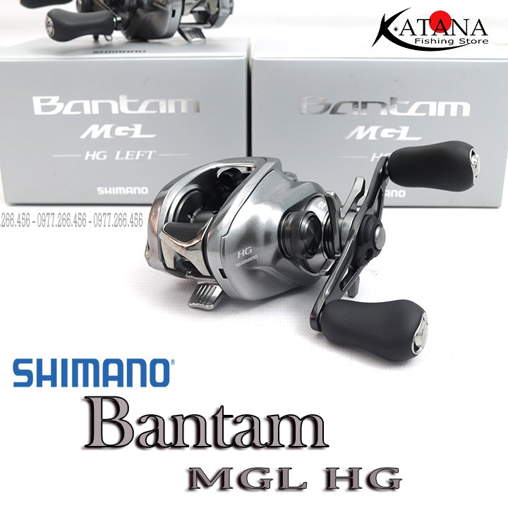 Máy câu ngang Shimano Bantam MGL HG Made in Japan - Tay Trái Tay Phải