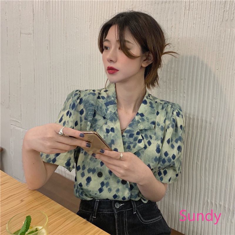 Áo Chiffon Dáng Rộng Thời Trang Mùa Hè Có Size Lớn Cho Nữ