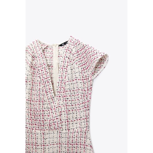 ZARA Đức - Đầm chính hãng auth new tag cao cấp có sẵn sale váy tweed 8819/118