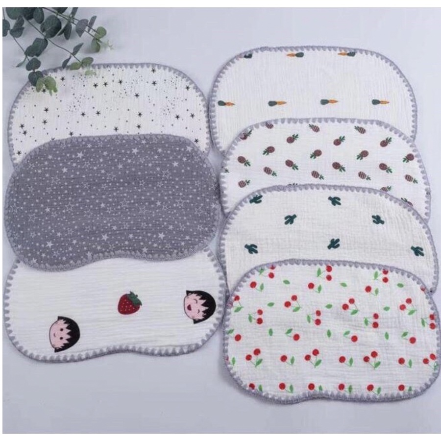 Gối xô nhăn 10 lớp cho bé sơ sinh