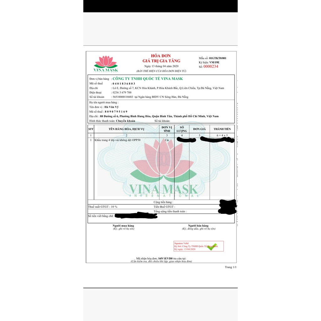 Hộp 50 Khẩu trang y tế Nhật Bản 4 lớp Vinamask