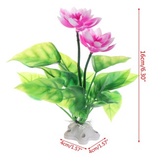 Cây hoa sen giả trang trí bể cá