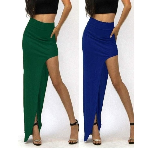Đầm Maxi Lưng Cao Thiết Kế Xẻ Quyến Rũ