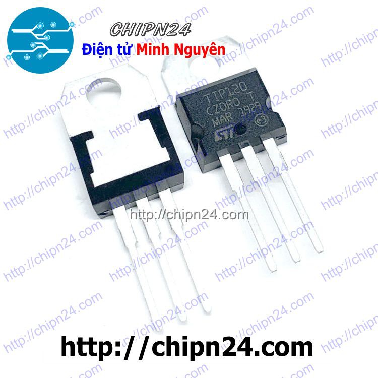 [2 CON] Transistor TIP120 TO-220 NPN 5A 60V (Darlington)