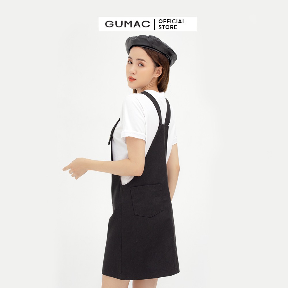 [Mã WABRG208 giảm 10% tối đa 50k đơn từ 250k] Yếm kaki sớ jean phối túi GUMAC nhiều màu cá tính DB445 | BigBuy360 - bigbuy360.vn