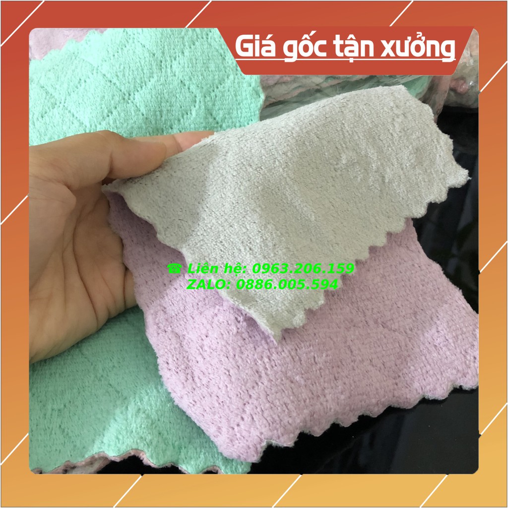 [Siêu rẻ] Khăn lau bếp đa năng kích thước 20x12cm nhiều màu sắc