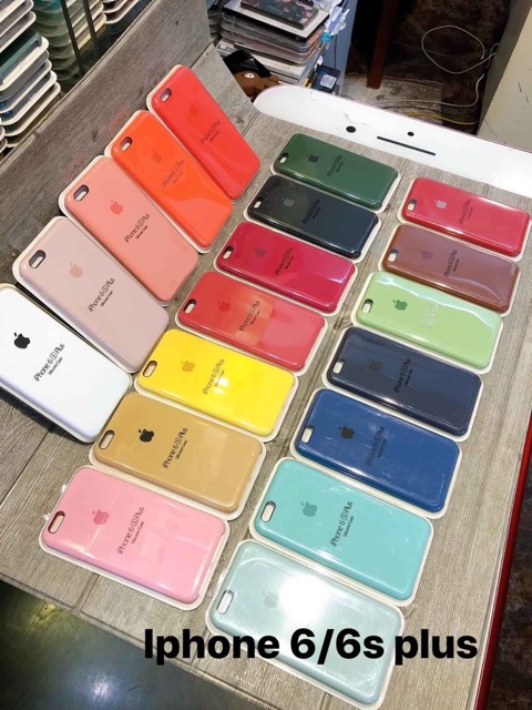 Ốp Chống Bẩn Logo Táo Cho iPhone 6/6s/6s Plus - 7/8/7 Plus/8 Plus - X/Xs/Xs Max - 11/11 Pro/11 Pro Max Đủ 15 Màu | BigBuy360 - bigbuy360.vn