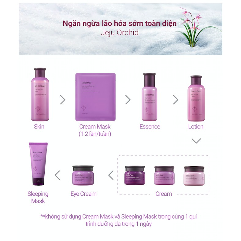 [Mã FMCGMALL -8% đơn 250K] Nước cân bằng chống lão hóa hoa lan tím Innisfree Jeju Orchid Skin 200ml | BigBuy360 - bigbuy360.vn