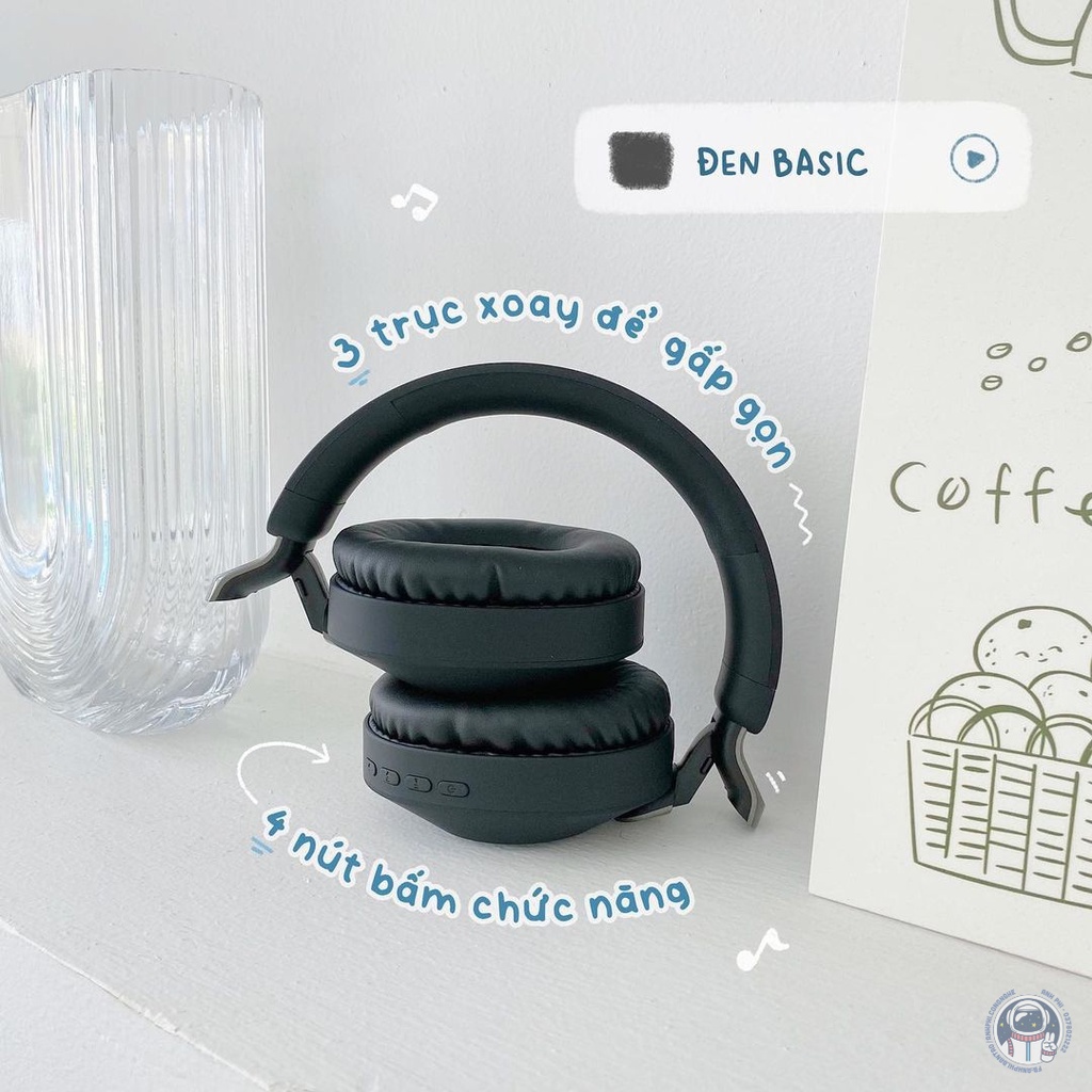 [Thế hệ mới 2023] Headphone Tai Nghe Bluetooth Chụp Tai Có Micro Hàng Chính Hãng Bảo Hành 6 Tháng