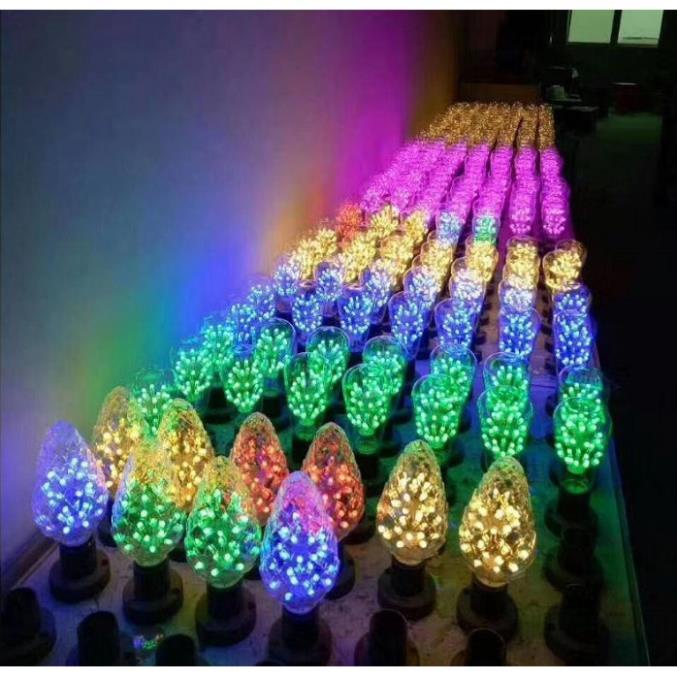Bộ 5 bóng đèn led trang trí pháo hoa hình T185, đèn trang trí độc đáo
