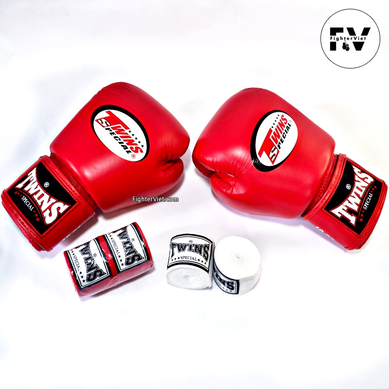 Găng Boxing Twins BGVL3 Velcro Gloves – Trắng