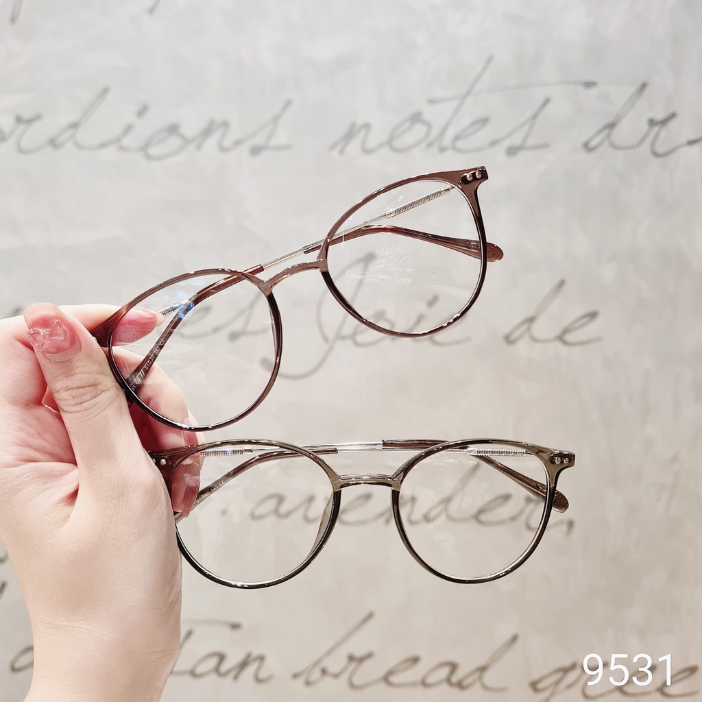 Kính Form tròn Nam Nữ 625 Chất liệu nhựa hàn quốc kiểu dáng hot trend