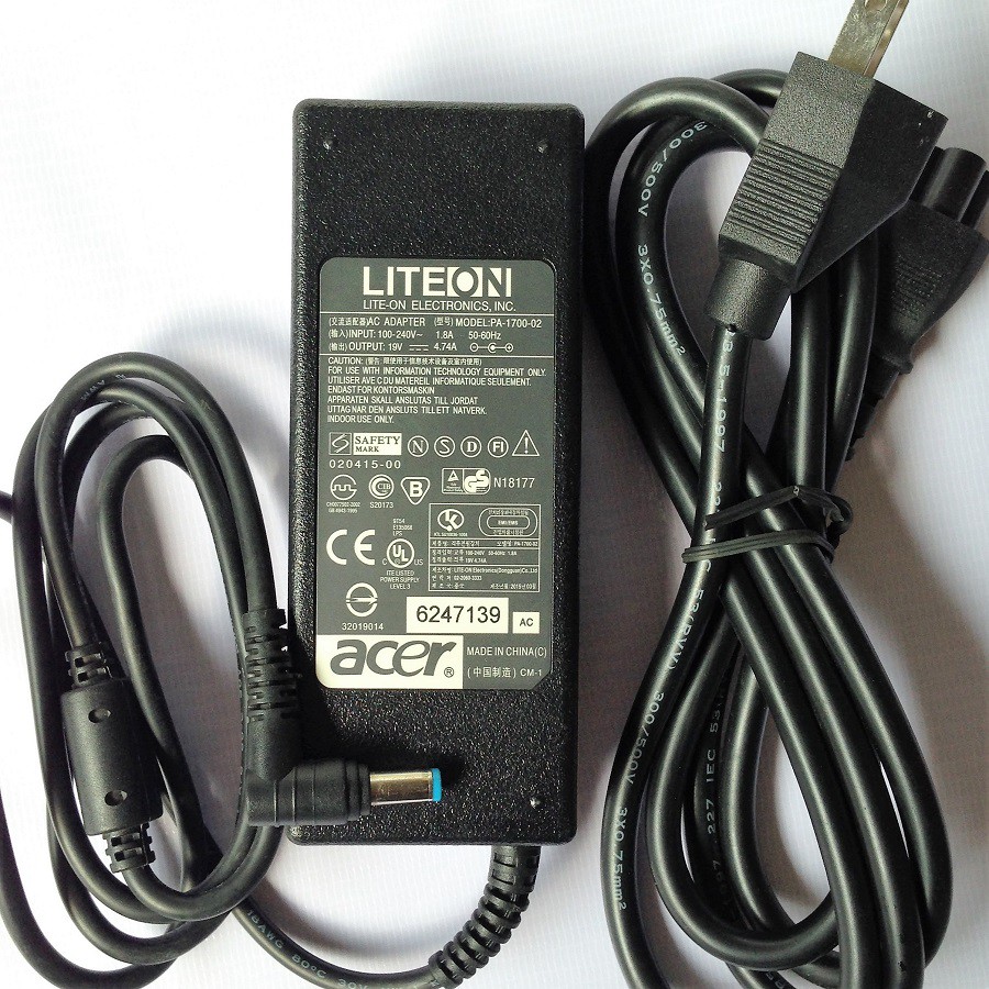 Adapter Sạc Laptop Acer 90W 19V 4.74A - GrabExpress Tp.HCM