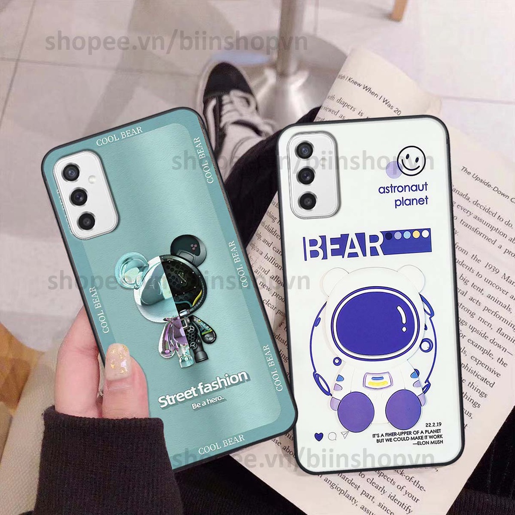 Ốp Samsung M52 5G hình gấu bear brick đẹp độc lạ, thời trang, cá tính