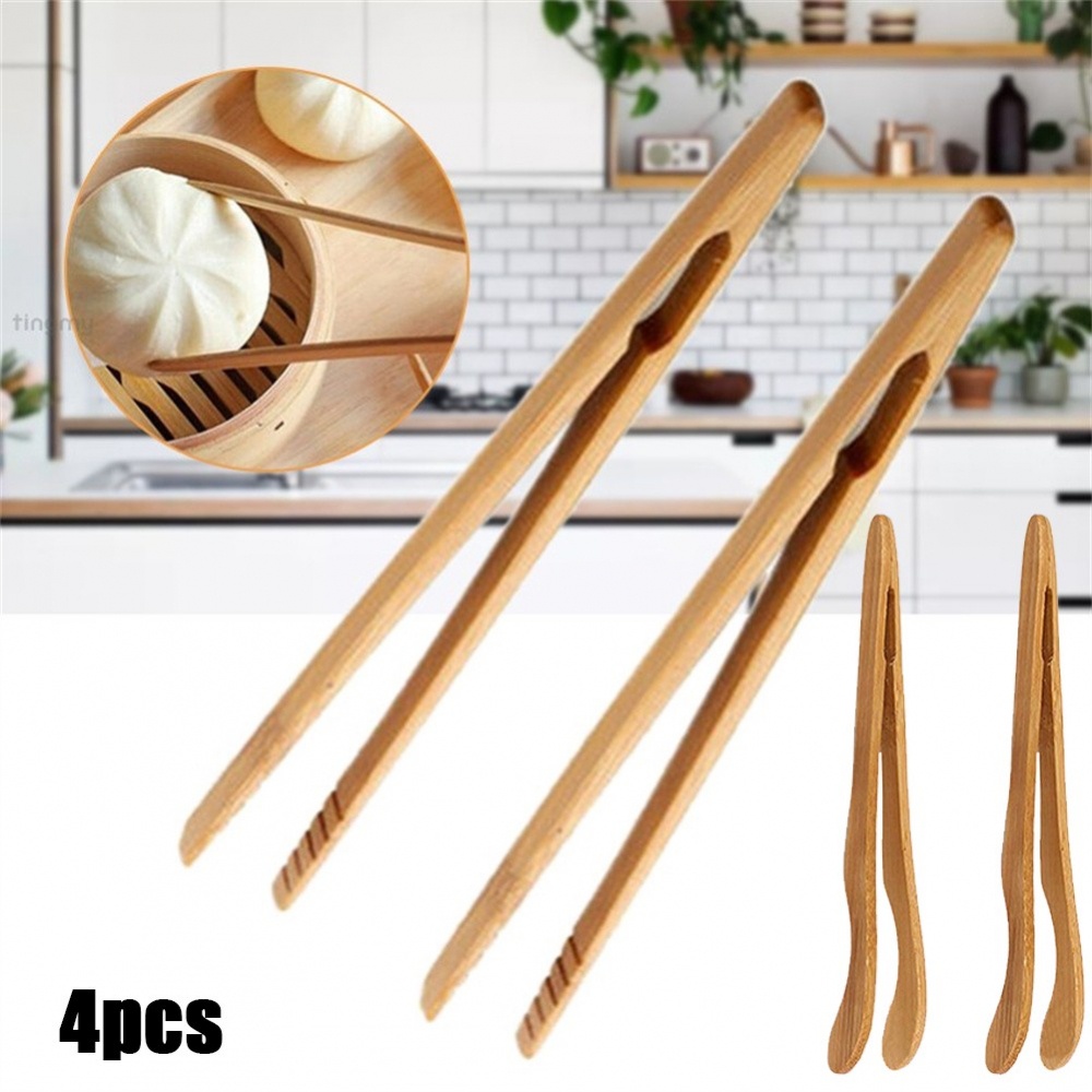 Bộ 4 kẹp gắp thức ăn bằng tre cách nhiệt phong cách Trung Hoa
