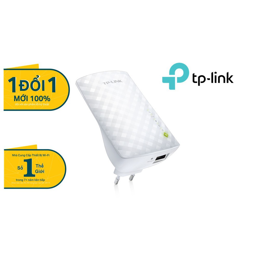 TPLink Bộ mở rộng sóng Wifi chuẩn AC 750Mbps Tăng cường vùng phủ Wifi RE200