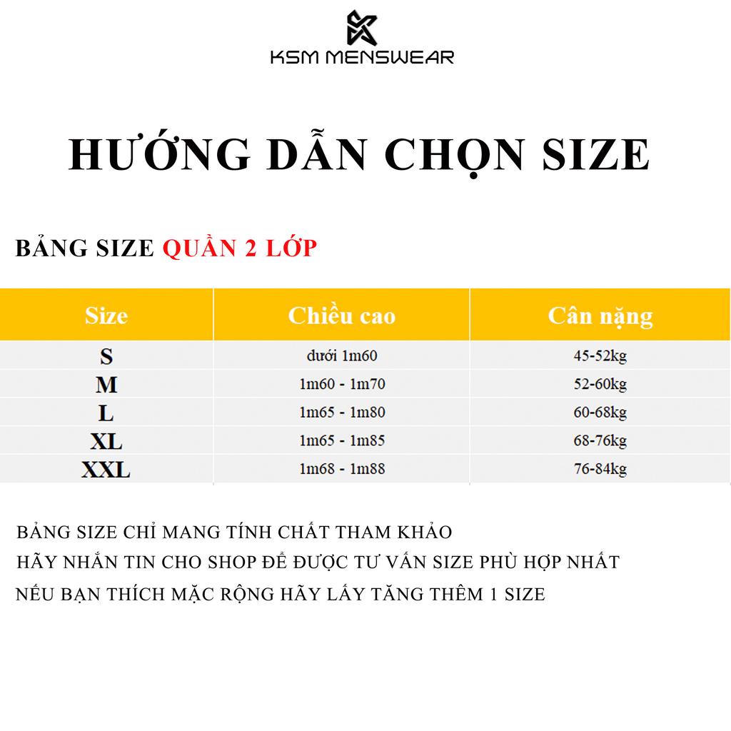 Quần Dài Thể Thao 2 Lớp Tập Gym Nam KSM Menswear Thiết Kế Túi Khóa Phù Hợp Chạy Bộ, Đạp Xe Q268