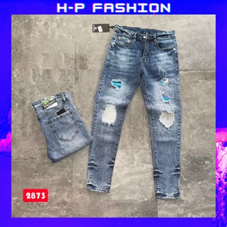 Quần jean nam chất bò thời trang Hpfashion, Quần bò nam đẹp vải jean co giãn mềm mịn, form cực chuẩn - QJNTCS2873